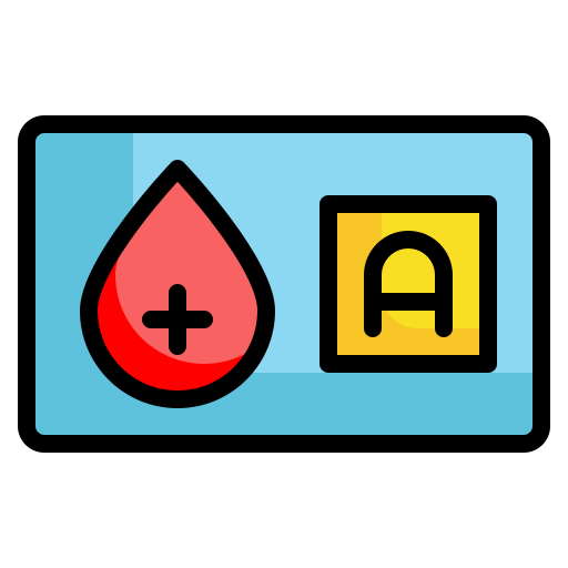 tipo de sangre Generic Outline Color icono