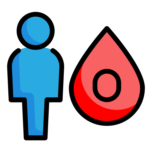 grupa krwi Generic Outline Color ikona
