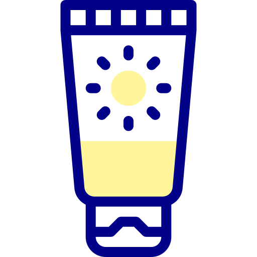 日焼け止め Detailed Mixed Lineal color icon