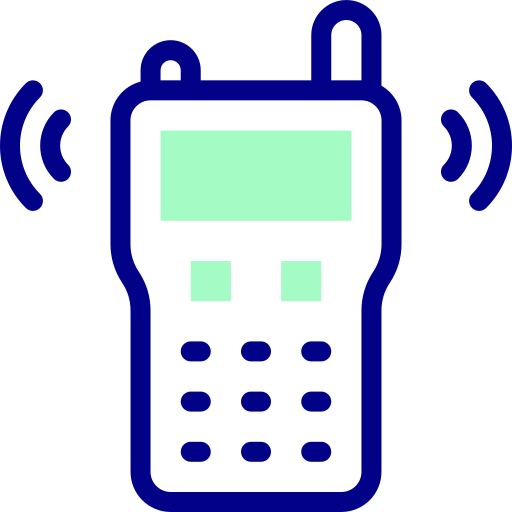 walkie-talkie Detailed Mixed Lineal color icono