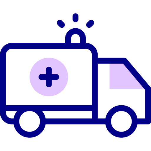 Ambulance Detailed Mixed Lineal color icon