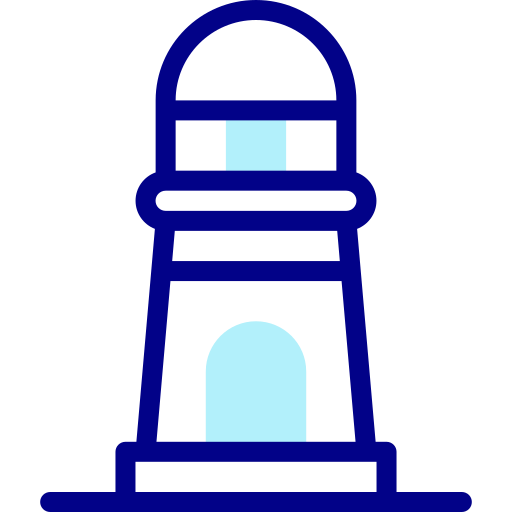 Lighthouse Detailed Mixed Lineal color icon