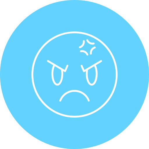 Angry Generic Flat icon