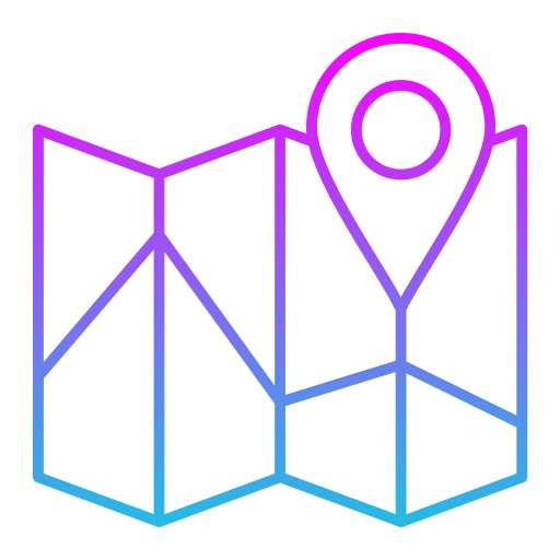 mapas Generic gradient outline Ícone