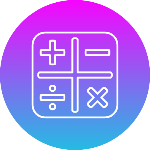 calculatrice Generic gradient fill Icône