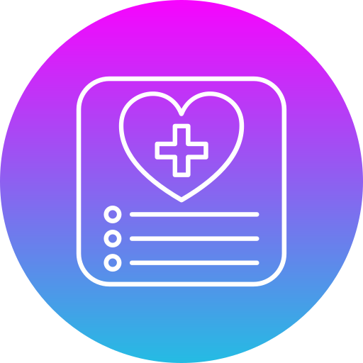 app per la salute quotidiana Generic gradient fill icona