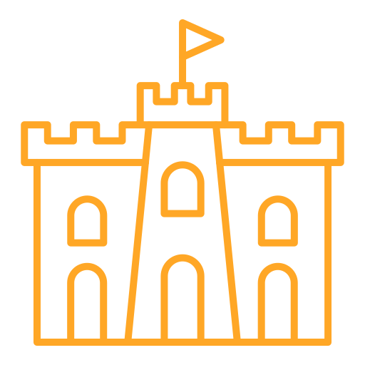 castillo de arena Generic Simple Colors icono