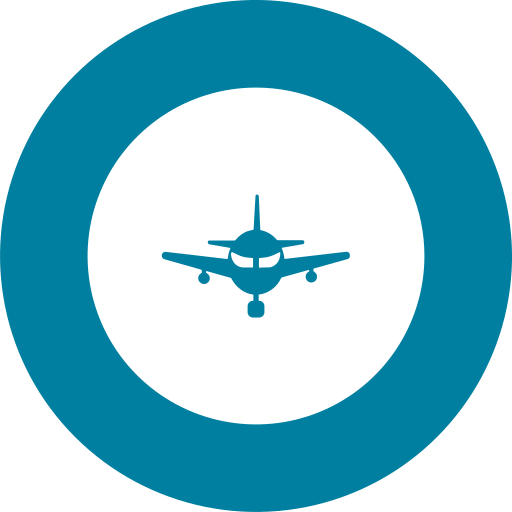 vliegtuig Generic Blue icoon