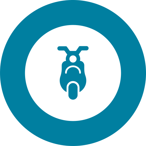 motocicleta Generic Blue icono