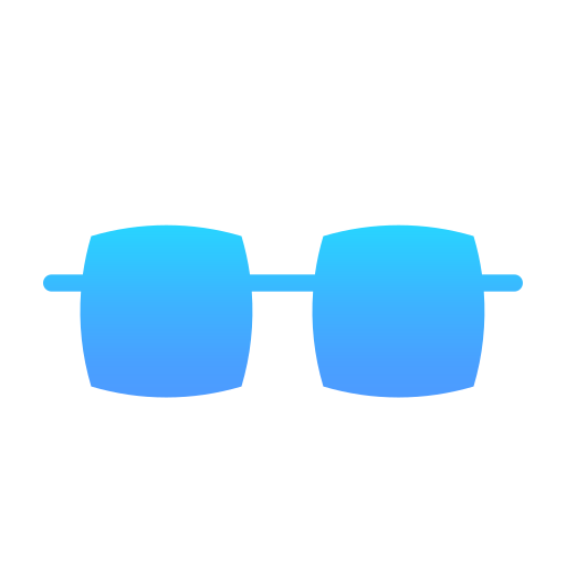 okulary słoneczne Generic Flat Gradient ikona