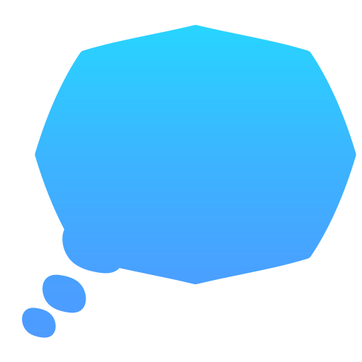 burbuja de pensamiento Generic Flat Gradient icono