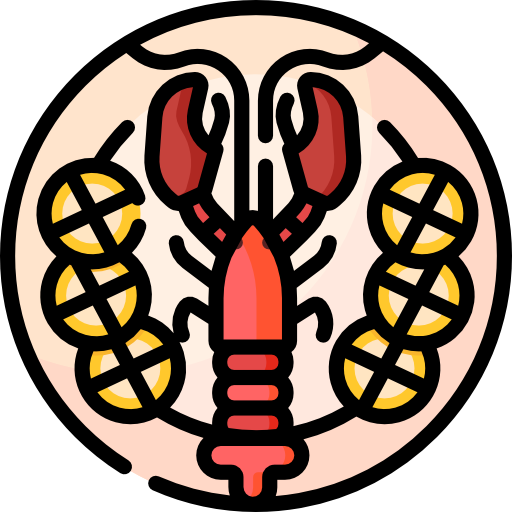 langosta Special Lineal color icono