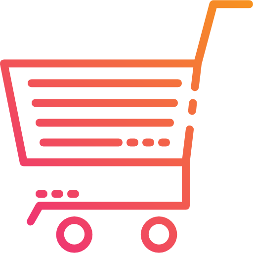 Shopping cart Mangsaabguru Lineal Gradient icon