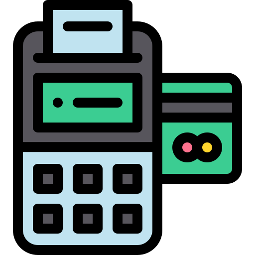 Cashier Detailed Rounded Lineal color icon