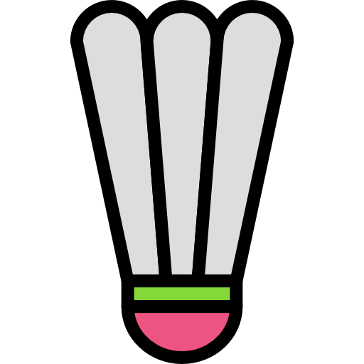 badminton Darius Dan Lineal Color icoon