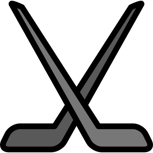 Hockey stick Darius Dan Lineal Color icon