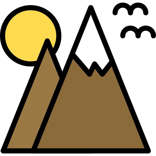 montagna Darius Dan Lineal Color icona