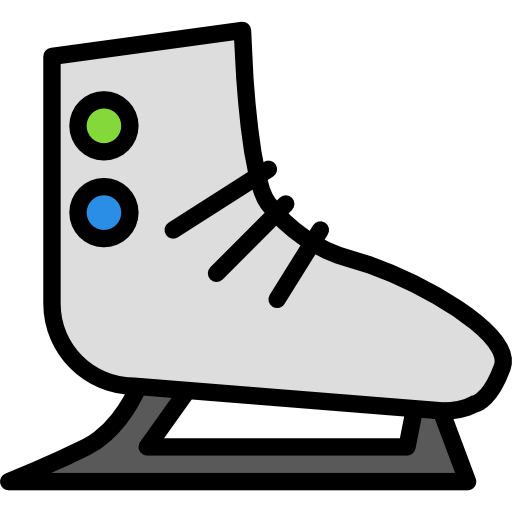 Ice skate Darius Dan Lineal Color icon