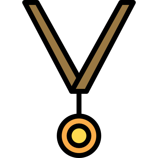 medalla Darius Dan Lineal Color icono