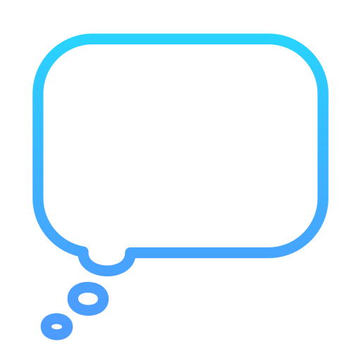 Thought bubble Generic Gradient icon