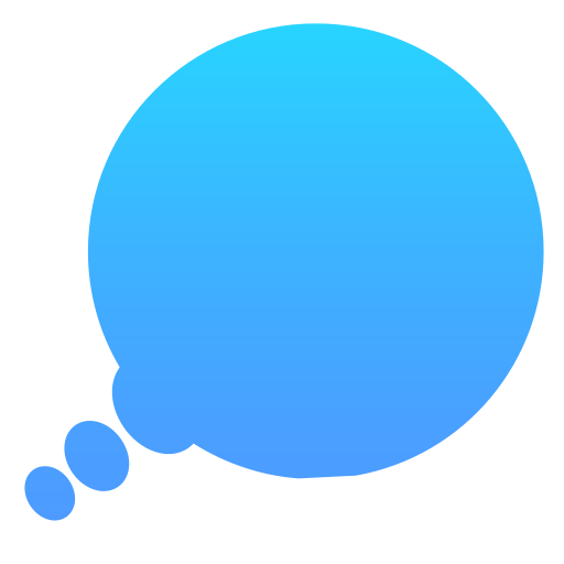 Воздушный шар мысли Generic Flat Gradient иконка