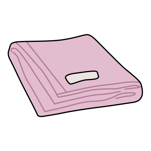 Towel Generic Thin Outline Color icon