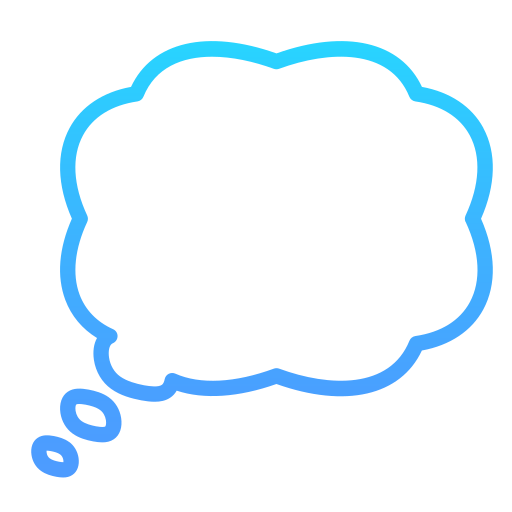 Thought bubble Generic Gradient icon