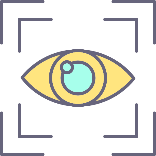 Eye scan Generic Outline Color icon