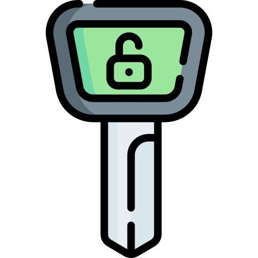 Car key Special Lineal color icon