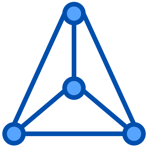 삼각형 Generic Blue icon