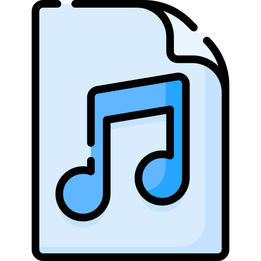 archivo de música Special Lineal color icono