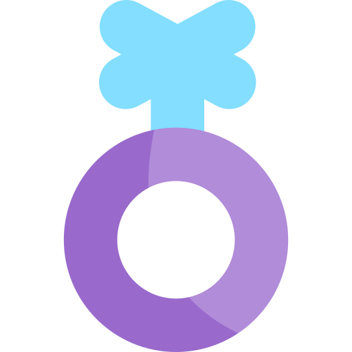 Genderqueer Kawaii Flat icon