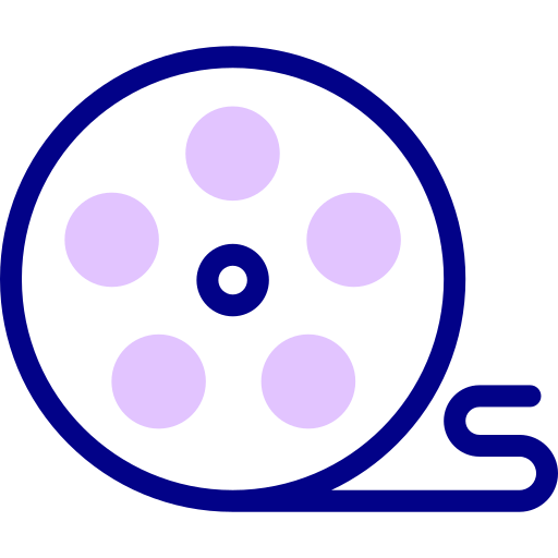 film Detailed Mixed Lineal color icon
