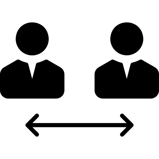 riduzione dei contatti Generic Glyph icona