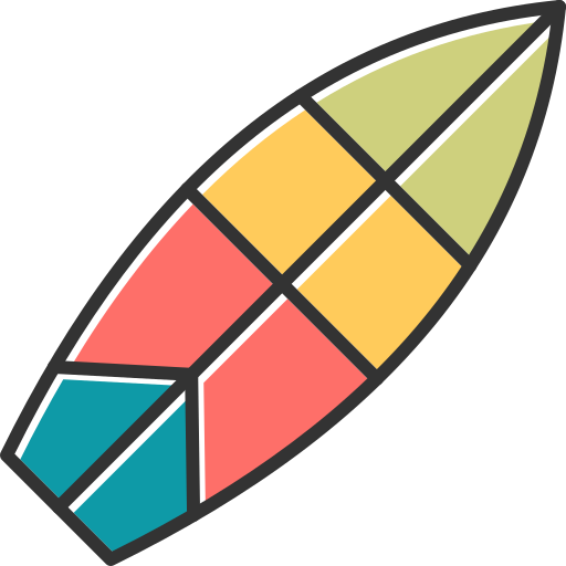 Surfboard Generic Color Omission icon