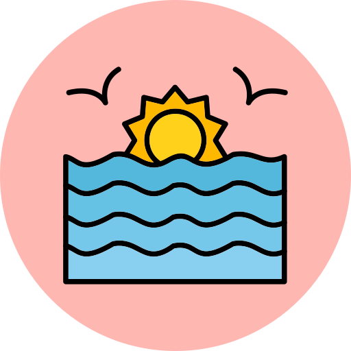 Sunset Generic Outline Color icon
