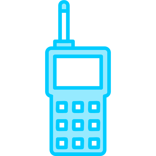 talkie walkie Generic Blue Icône