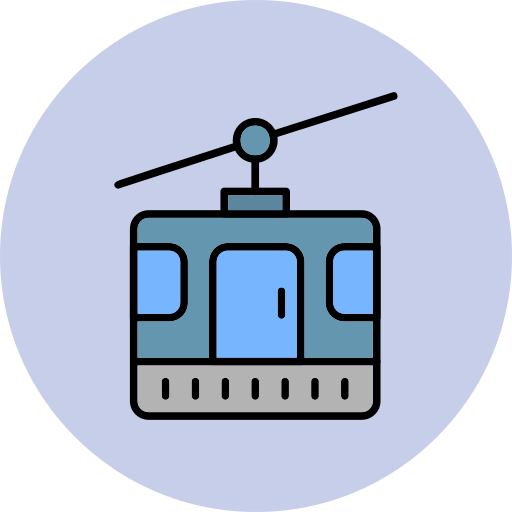 cabina del teleférico Generic Outline Color icono