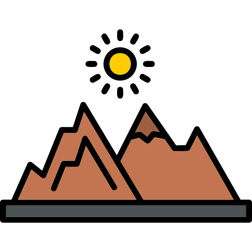 montagne Generic Outline Color Icône