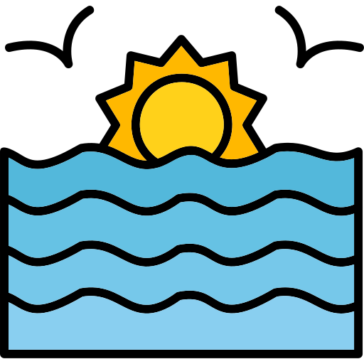 sonnenuntergang Generic Outline Color icon