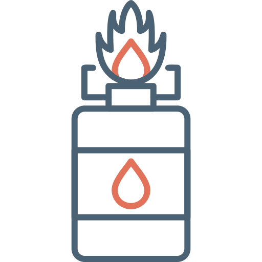 gaz de camping Generic Outline Color Icône