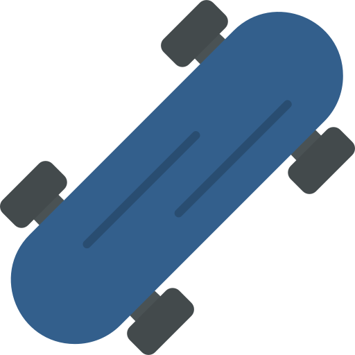 スケートボード Generic Flat icon