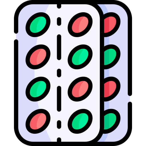 pigułki Kawaii Lineal color ikona