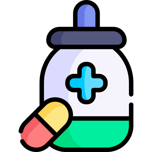 Лекарственное средство Kawaii Lineal color иконка