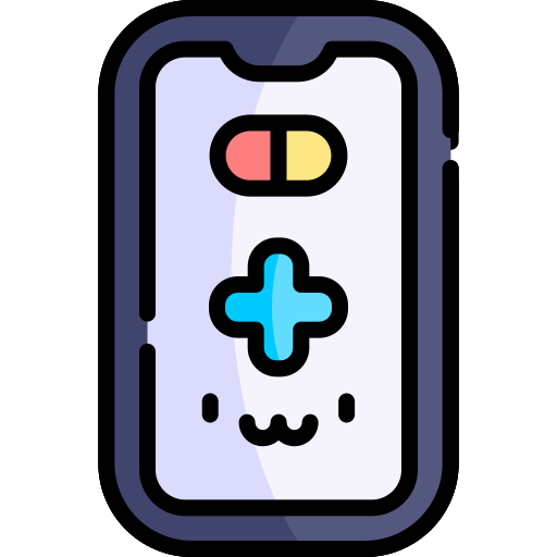 Medical app Kawaii Lineal color icon