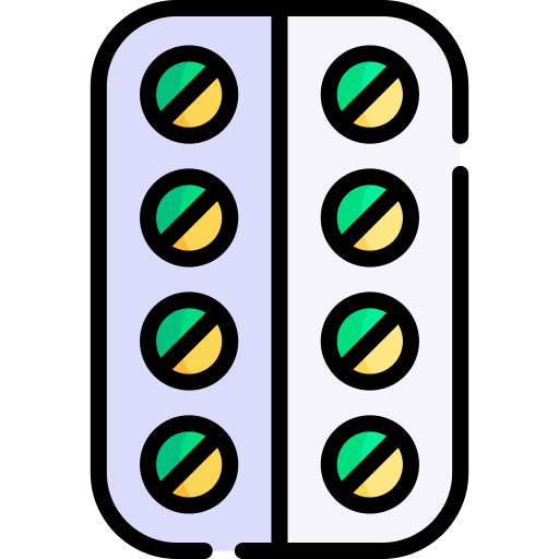 pastillas Kawaii Lineal color icono