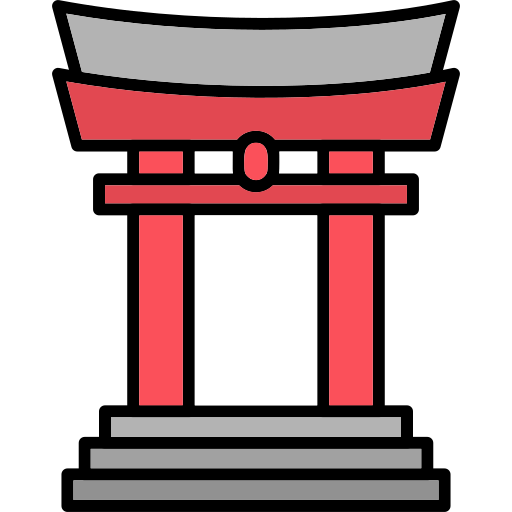 brama torii Generic Outline Color ikona