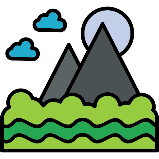 góra fuji Generic Outline Color ikona