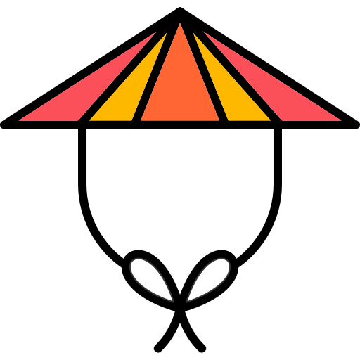 sombrero chino Generic Outline Color icono