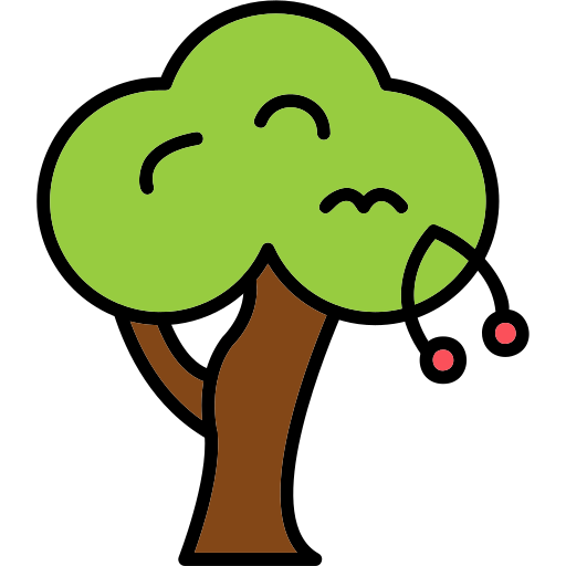 Cherry tree Generic Outline Color icon